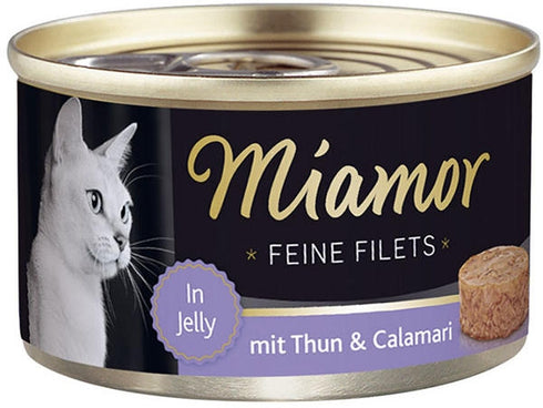 Hrana umeda pentru pisici Miamor Filet cu ton si calamar 100 g